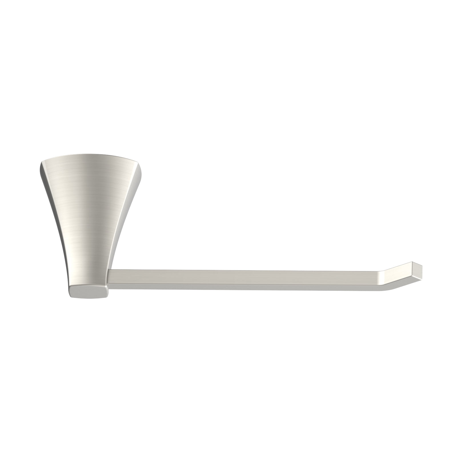 (3 pack) Better Homes & Gardens Simple Flare Style Wall Mount Toilet Paper Holder Satin Nickel Finish
