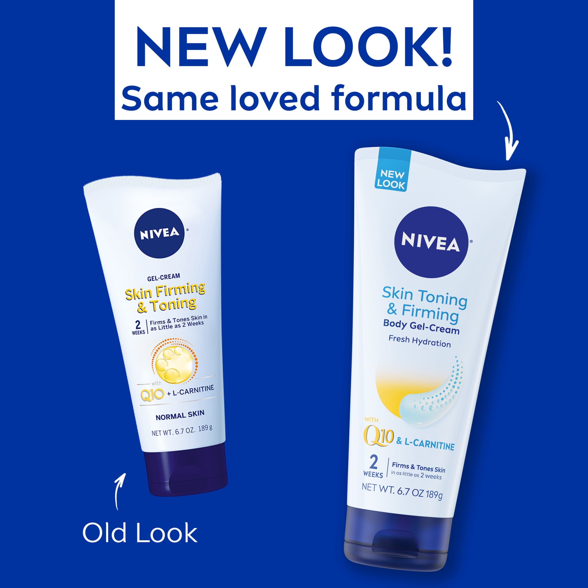 q10 and l-carnitine lotion NIVEA Skin Firming + Toning Body Gel-Cream, Q10 and L-Carnitine,  Non-Greasy, 6.7 oz main image 1