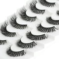 thumbnail image 4 of False Eyelashes Natural Look 10mm Short Very Small False Lashes Wispy with 0.10mm Thin Band Every Day Naturales Fake Eye Lash Strips 10 Pairs Pack(FR105), 4 of 13