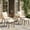 Beige(5pcs), variant on 5 Piece Outdoor PE Rattan Patio Furniture Set, Wicker Bistro Conversation Set with Waterproof Removable Cushions, Balcony Backyard Lawn, Beige