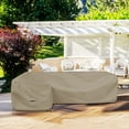 thumbnail image 2 of Covers & all Patio Sectional Sofa Cover 12 Oz - 100% Waterproof & Weather Resistant PVC Coated 100" x 130" x 38" x 34" L Shape Sofa Cover for Indoor / Outdoor (Left Side, Beige), 2 of 7