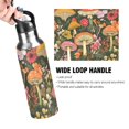 thumbnail image 4 of Yayeee 33oz Insulated Water Bottle Double Wall Stainless Steel with Flip Straw Lid, Colorful Mushroom, 4 of 7