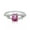 Pink, variant on Moissanite Engagement Rings for Women 1ct Emerald Cut D Color VVS1 White/Green/Pink Diamond Rings Moissanite Wedding Bands with Certificate