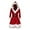 Red, variant on Adeawade Girls Dresses Christmas Xmas Dresses With Belt Long Sleeve Christmas Deer Prints V Neck Dress Lovely Girl Clothes Size 8-10 Years Red
