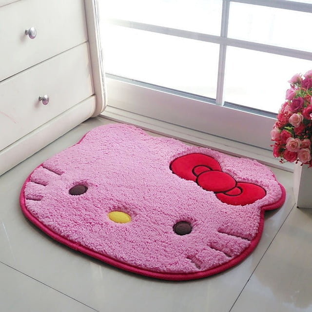 Sanrio Hello Kitty Rug Cartoon Cute Floor Bath Mat Velvet Memory Cotton