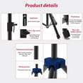 thumbnail image 3 of Speaker Stand Studio Monitor Speaker Tripod Stand Heavy Duty Telescoping Height Adjustable Non-slip Three-point Triangle   Base Bracket for Outdoor Performance Surround Sound, 3 of 7
