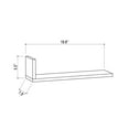 thumbnail image 7 of Ada Home Decor Furniture 19.69" 3 Tier Petrol Blue Washburn Modern Wall Shelf, 7 of 7
