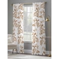 thumbnail image 4 of Vintage Plant Sheer Curtains 84 Inch Long 2 Panels, Yellow Leaves Nature Classic Farm Watercolor Light Filtering Rod Pocket Semi Sheer Curtains, Sheer Voile Drapes for Living Room Bedroom, 52"x84", 4 of 5