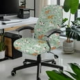 thumbnail image 2 of Renewold Meadow Dogs Office Chair Cover for Armrest Chairs Stretch Printed Desk Computer Chair Slipcover Removable Non-slip High Back Chair Cover Standard Size, L, 2 of 7