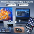 Wireless Trackball Mouse, Ergonomic Mouse Bluetooth - Rollerball Mouse ...