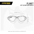 thumbnail image 3 of Cressi Planet - Gafas de natación, Negro/Plateado, talla única multicolor, 3 of 6