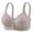 Grey, variant on ZHENHONG Women's Front Button Down Bra Pulls Breathable and Comfortable Retraction Breast Bra Bra Underwear Wireless Bras for Women