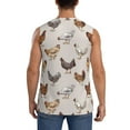thumbnail image 4 of Haiem Men's Various Chicken Print Tank Tops Summer Sleeveless Cut Off Workout T-Shirts Fitness Vest Athletic Undershirts-XX-Large, 4 of 8