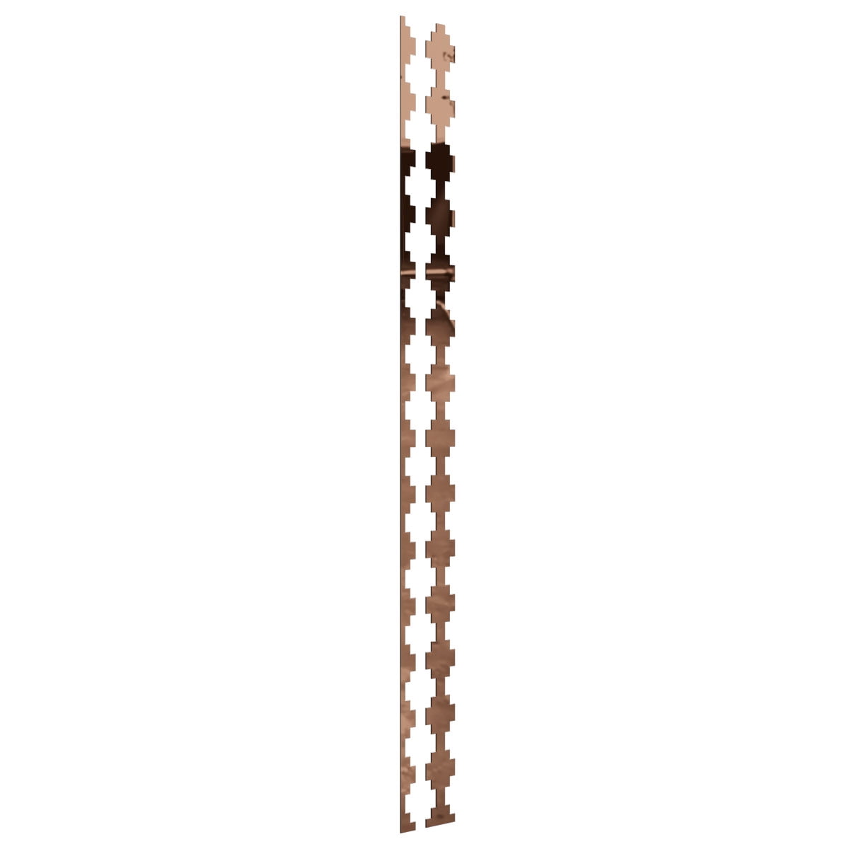 Ekena Millwork 94"H x 1/8"T Gypsum Adjustable Acrylic Decorative Slat Wall Panel Kit, Bronze Mirror (contains 14 Slats + 1 Straight Edge Starter Slat)