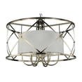 thumbnail image 5 of Meyda 135929 38.5 in. Penelope 6 Light Pendant, Brushed Nickel White Shantung Silkette, 5 of 7