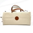 thumbnail image 3 of Pre-Owned LOEWE Cushion Tote Small Bag Anagram Ivory x Brown Canvas (Good), 3 of 7