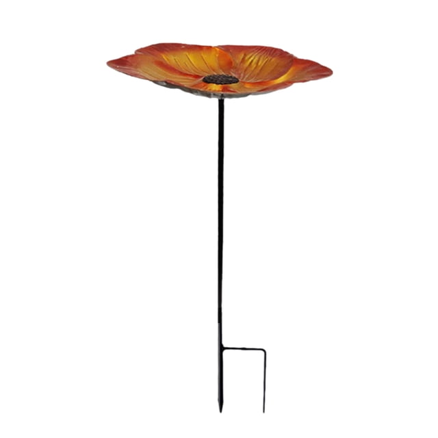 Matoen12 Home Gift Flower Bird Bath Flower Floor Plug Garden Patio Decor Bird Feeder Inserts