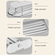 thumbnail image 4 of Caja para Guardar Caja para Con Ruedas Tipo Cajón La Puerta Lateral Del Refrigerador Se Apilar Con Una Rejilla para Guardar (B) Blanco Glaciar [Cajón Una Sola Capa], 4 of 9