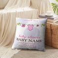 thumbnail image 4 of LALILO Throw Pillow Covers Baby Shower Invitation With Flying Cushion Cover 18" x 18", 2 Pack, 4 of 6