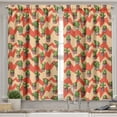 thumbnail image 2 of Ambesonne Cactus Valance & Curtain, Zigzag Background Plant, 55"x45", Multicolor, 2 of 6