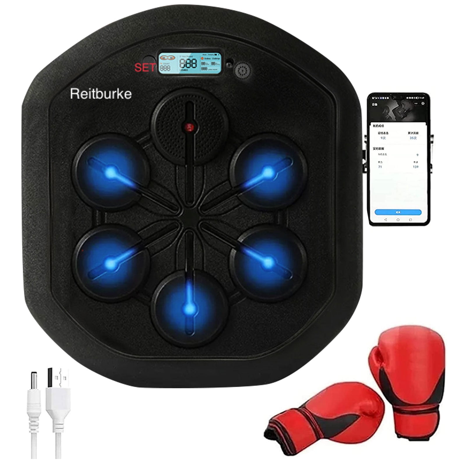 Smart Music Boxing Machine with Boxing Glove Wall Mounted Boxing Machine Electronic Boxing Wall Smart Music Boxing Machine with Boxing Glove Wall Mounted Boxing Machine Electronic Boxing Wall