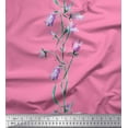 thumbnail image 1 of Soimoi Cotton Jersey Fabric Leaves & Tulip Floral Printed Fabric 1 Yard 58 Inch Wide, 1 of 3