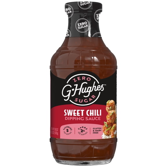 G Hughes Zero Sugar Sweet Chili Dipping Sauce, 18 oz