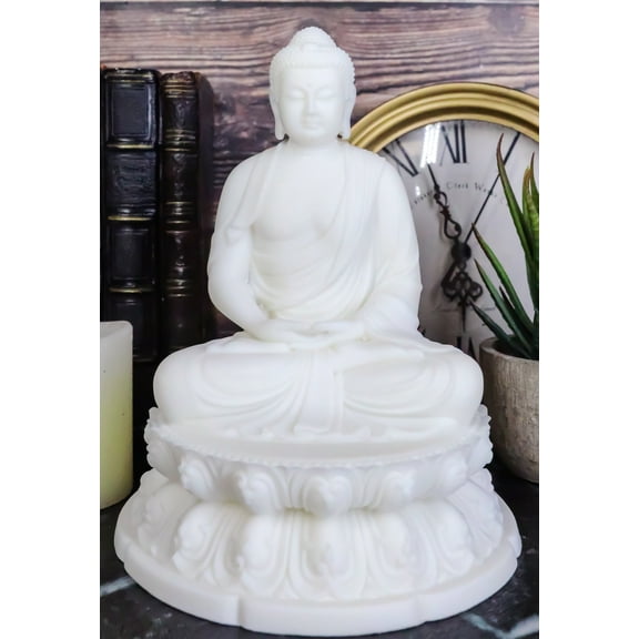 Feng Shui Enlightenment Buddha Shakyamuni Sitting In Samadhi Mudra Pose Figurine