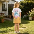 thumbnail image 7 of XAOFW Kids Girls Summer Dresses Sleeveless Ice Cream Printed Overalls Dress With Pocket Casual Suspender Dresses For Everyday Wear Versatile 12-13 Years, 7 of 7
