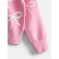 thumbnail image 3 of Wonder Nation Girls' Button Front Cardigan Sweater with Long Sleeves, Sizes 4-18 & Plus, 3 of 3