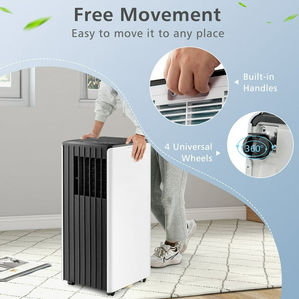 Costway 10000 BTU Portable Air Conditioner 3 in 1 AC Unit w Cool