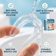 thumbnail image 4 of Mouth guard for grinding teeth at night- Ultra-Thin Custom Fit Moldable Mouthpiece - Deep Sleep Clenching Protection ,Dental Tray 4 Pack - 2 Sizes, 4 of 7