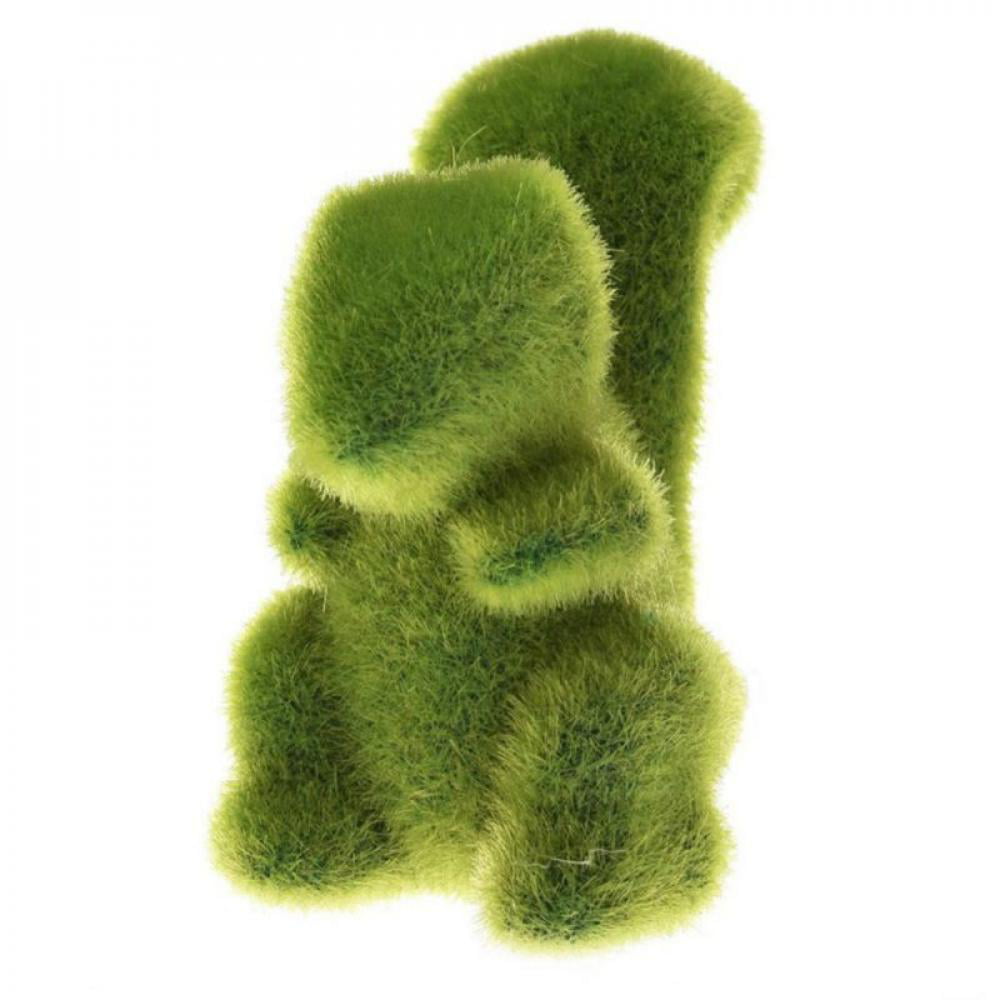 Animal Shape Simulation Green Grass Ornaments Emulational Green Plant Bonsai 