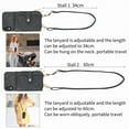 thumbnail image 6 of ELEHOLD iPhone XR Crossbody Wallet Case, Zipper PU Leather Phone Case with Card Holder Wrist Strap Purse Cover for iPhone XR,Black, 6 of 7