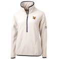 thumbnail image 2 of Women's Cutter & Buck Oatmeal Las Vegas Aviators Cascade Eco Sherpa Fleece Half-Zip Jacket, 2 of 3