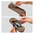 thumbnail image 5 of Unique Bargains 1 Pcs Travel Makeup Bag Makeup Brush Holder Portable Makeup Organizer Bag Waterproof Silicone Brown, 5 of 7