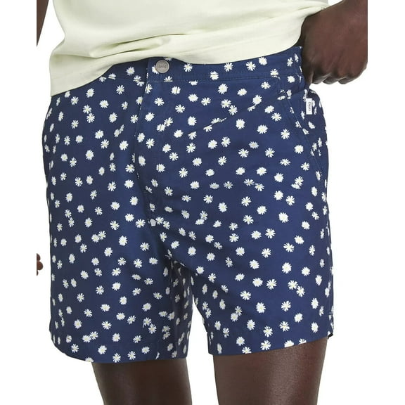 Onia Men's Calder 6" Micro Daisy Navy Swim Shorts Trunks XXL $110 New 2XL