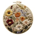 thumbnail image 2 of Embroidery For Beginners & Adults DIY Hand Embroidery Needlepoint With Printed Fabric Threads And Instructions, 2 of 4