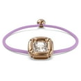 thumbnail image 2 of Dulcis Bracelet, Cushion Cut Crystals, Purple, Rhodium Plated, 2 of 2