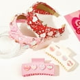 thumbnail image 3 of Elegant Ladies Valentine Headbands Fabric Wide Edge Hair Clips for Women Party Accessories, 3 of 8
