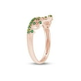 thumbnail image 4 of AFFY Simulated Multi Stone Mulan Princess Style Engagement Crown Ring In 14k Rose Gold Over Silver-14, 4 of 6