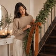 thumbnail image 7 of 2026 Christmas Indoor Decoration Long Velvet Bow With Long Streamers Large Decorative Velvet Ribbon Bow For Christmas Tree Staircase Railing Wreath Home Holiday Decor, 7 of 7