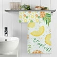 thumbnail image 5 of Summer Multicolored Pineapples Cotton Towel Set 2 Piece, 1 Bath Towels 1 Washcloth, Soft Fast Dry Super Absorbent Face Hand Towel for Bathroom Hotel Gym Spa and Beach, 5 of 7