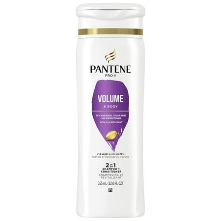 Pantene Pro-V Volume & Body 2 in 1 Shampoo + Conditioner (Pack of 6)