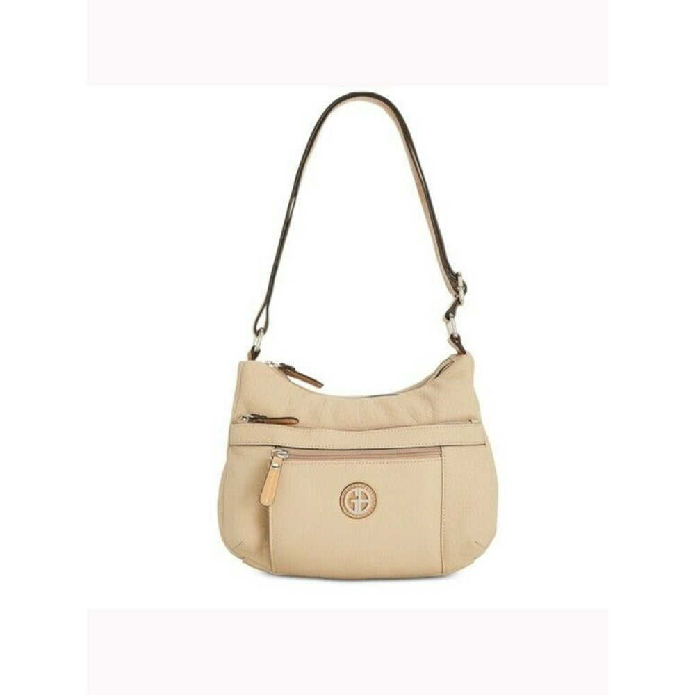 Giani Bernini Giani Bernini Beige Leather Tote Handbag Purse