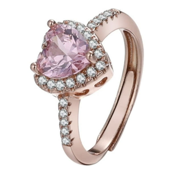 Anillo Hueco Forma Corazón Anillo Decorativo Mujer