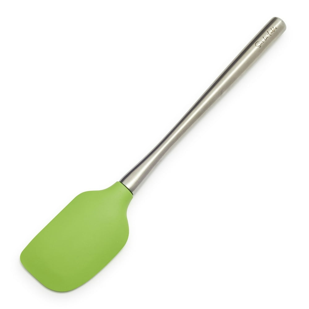 FlexCore Silicone Spatula with Stainless Steel Handle 90602BLK , Green, Sur La Table FlexCore