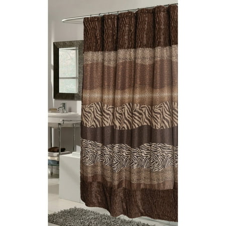Felina" Faux Fur-Trimmed Shower Curtain