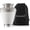 White, variant on Reminded Cremation Memorial Urn for Human Ashes, Silver and Blue Adult Brass Funeral Urn with Velvet Bag