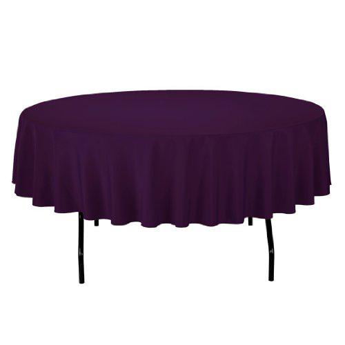 Variety of Colors Tablecloth Round Seamless 90" Polyester By Broward Linens 